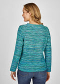 RABE ROUND NECK JUMPER 51-123608-TURQUOISE