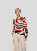 RABE ROUND NECK L/S STRIPE53-121609