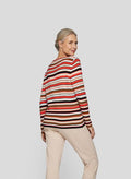 RABE ROUND NECK L/S STRIPE53-121609