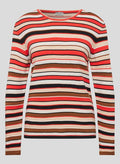 RABE ROUND NECK L/S STRIPE53-121609