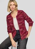 RABE LADIES ZIPPED JACKET  55-124524-SANGRIA