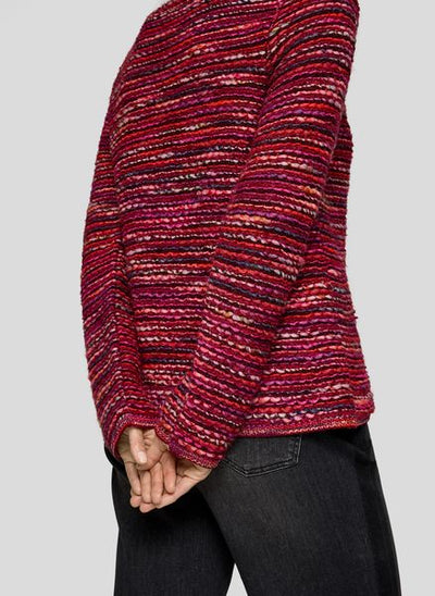 RABE LADIES ZIPPED JACKET  55-124524-SANGRIA