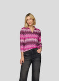 RABE L/S BLOUSE PATTERN 3 BUTTON 55-122362