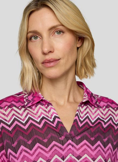 RABE L/S BLOUSE PATTERN 3 BUTTON 55-122362