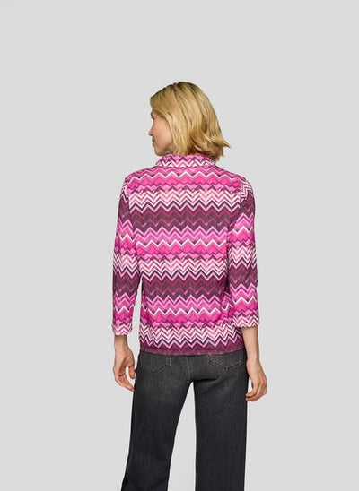 RABE L/S BLOUSE PATTERN 3 BUTTON 55-122362
