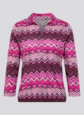 RABE L/S BLOUSE PATTERN 3 BUTTON 55-122362