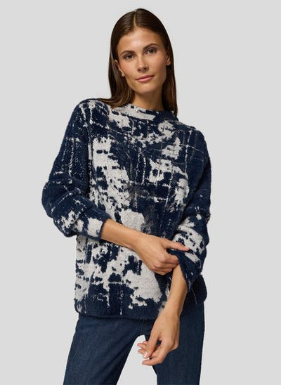 RABE LADIES ROUNDNECK JUMPER 55-223614-NAVY MIX