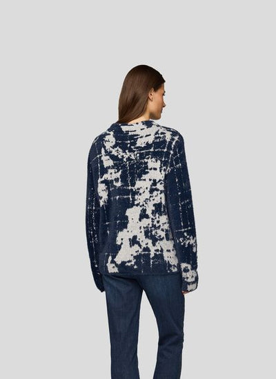 RABE LADIES ROUNDNECK JUMPER 55-223614-NAVY MIX