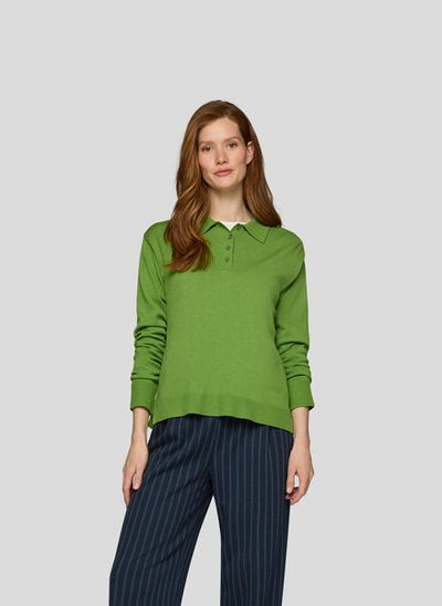 RABE LONG SLEEVE 3 BUTTON COLLAR 55-123621-GREEN