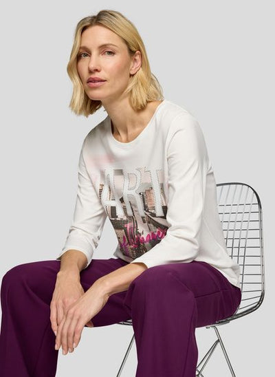 RABE R/N L/S TOP PRINT 55-222300
