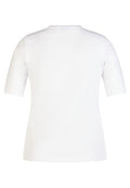 RABE WHITE TOP  WITH PINK FLOWER DETAIL  56-117381