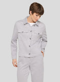 RABE LIGHT STRIPED BUTTON JACKET 56-117231