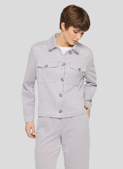 RABE LIGHT STRIPED BUTTON JACKET 56-117231