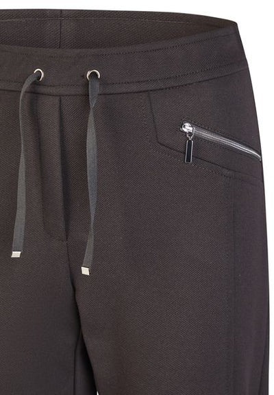 RABE ELASTIC WAIST JERSEY TROUSER 56-111454-BLACK