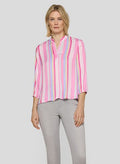 RABE L/S BLOUSE PINK STRIPE 56-117104
