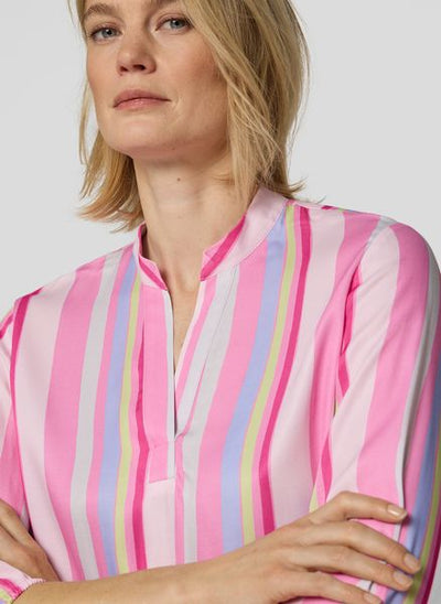 RABE L/S BLOUSE PINK STRIPE 56-117104