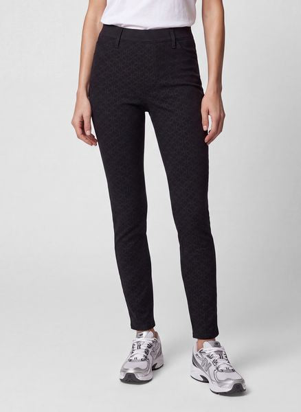 RABE  ALL ELASTIC WAIST DENIM PATTERN 57-300155-BLACK