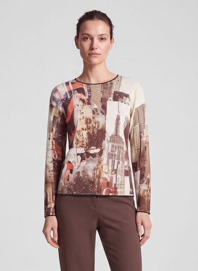 RABE LADIES R/N JUMPER TAN MIX 57-122619