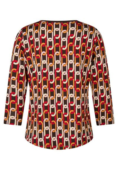 RABE TOP GEOMETRIC PATTERN L/S 57-122360