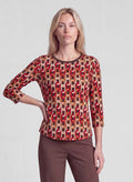 RABE TOP GEOMETRIC PATTERN L/S 57-122360