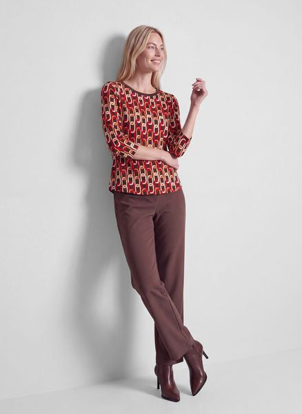 RABE TOP GEOMETRIC PATTERN L/S 57-122360