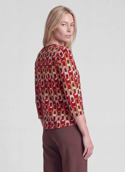 RABE TOP GEOMETRIC PATTERN L/S 57-122360