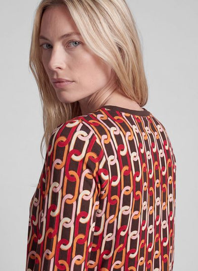 RABE TOP GEOMETRIC PATTERN L/S 57-122360
