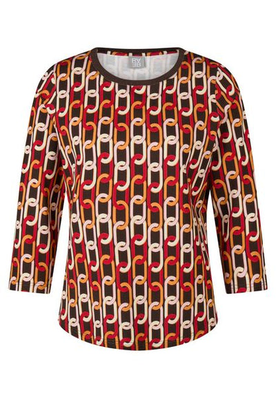 RABE TOP GEOMETRIC PATTERN L/S 57-122360
