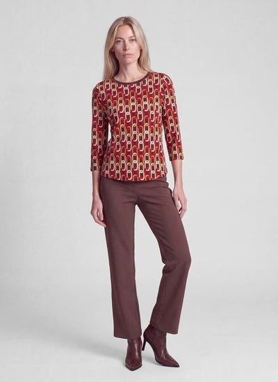 RABE TOP GEOMETRIC PATTERN L/S 57-122360