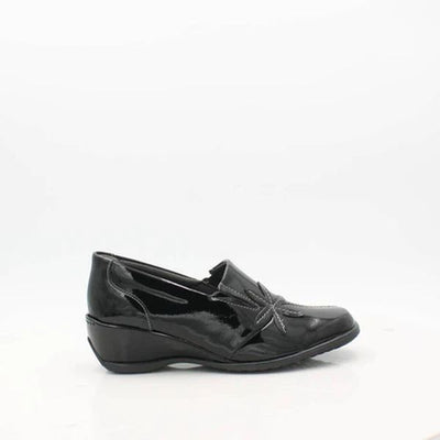 SUAVE ROSE-PATENT BLACK