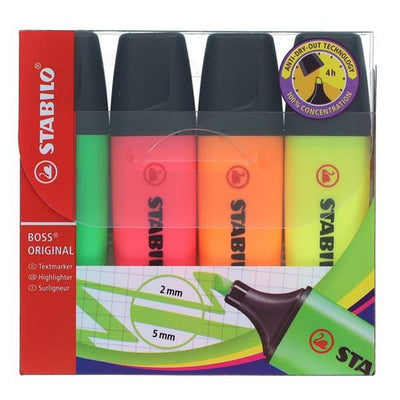 STABILO 4 PACK HIGHLIGHTERS S3515695