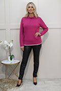 LEBEK HIGH NECK SWEATER DRAWSTRING 45850052