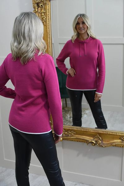 LEBEK HIGH NECK SWEATER DRAWSTRING 45850052