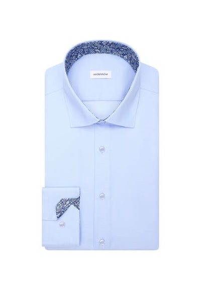 SEIDENSTICKER PLAIN 100% COTTON NON IRON 845531-LIGHT BLUE