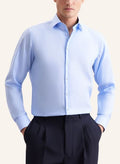SEIDENSTICKER PLAIN 100% COTTON NON IRON 845531-LIGHT BLUE