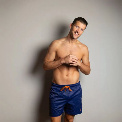SWOLE PANDA HYPERMOTION SWIM SHORTS PLAIN-NAVY