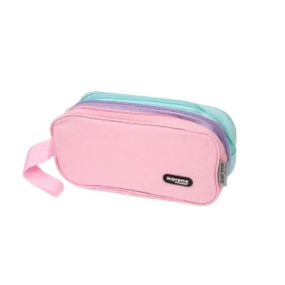 TRIPLE PENCILCASE GIRL PASTEL PC-2467