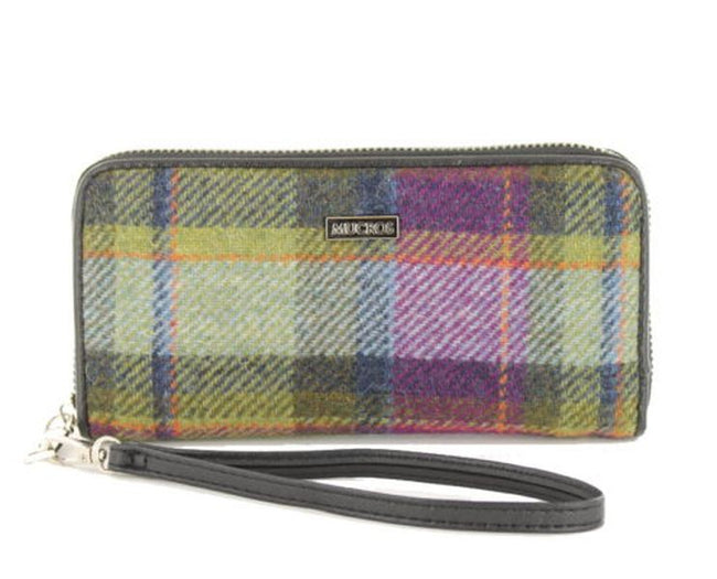 MUCROS WEAVERS TWEED WALLET-GREEN