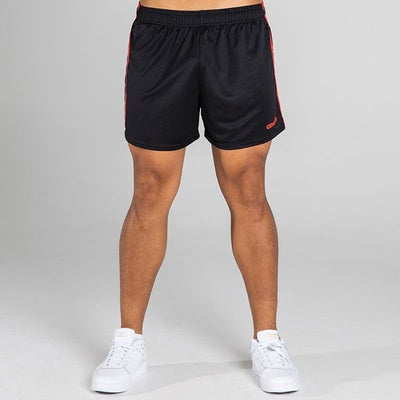 MOURNE SHORTS-BLACK RED