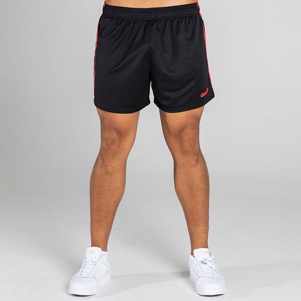 MOURNE SHORTS-BLACK RED