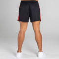 MOURNE SHORTS-BLACK RED