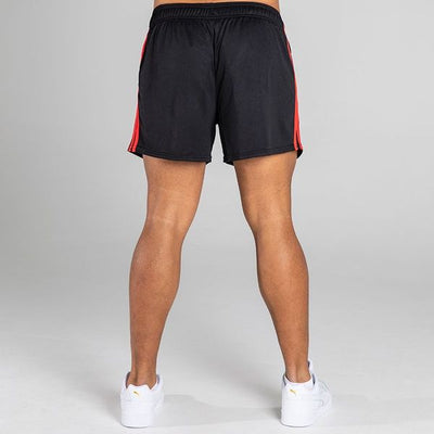 MOURNE SHORTS-BLACK RED