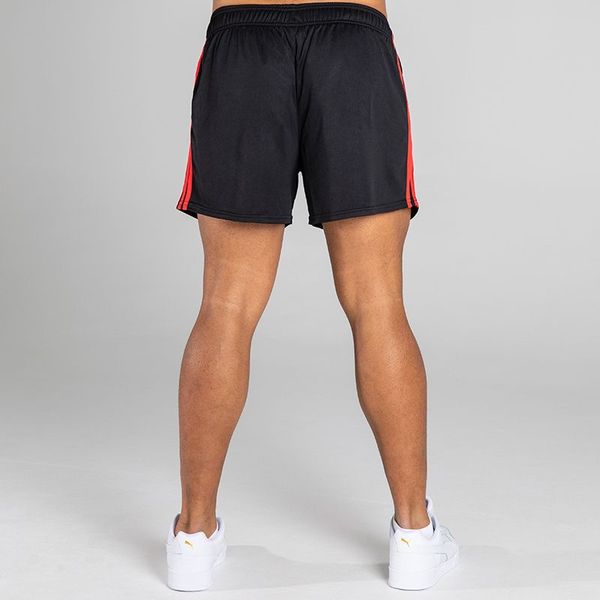 MOURNE SHORTS-BLACK RED