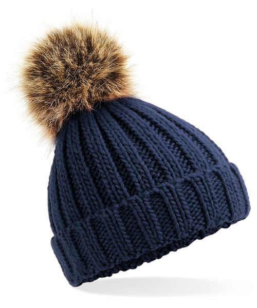 CHUNKY BEANIE B45B-NAVY