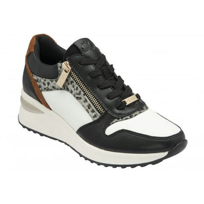 LOTUS MOORE SHOE-WHITE BLACK