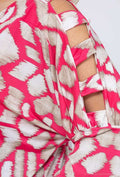 LADIES TUNIC TOP OPEN SLEEVE H3978 2WPARIS-PINK CERISE PLUS SIZE