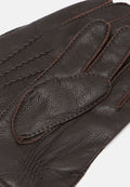 BUGATTI LEATHER GLOVE 21143-BROWN