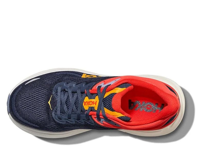 HOKA BONDI 9 WIDE 1162011-NAVY RED