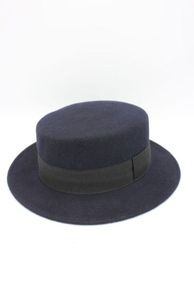 ITALIAN WOOL FELT HAT 30124-NAVY