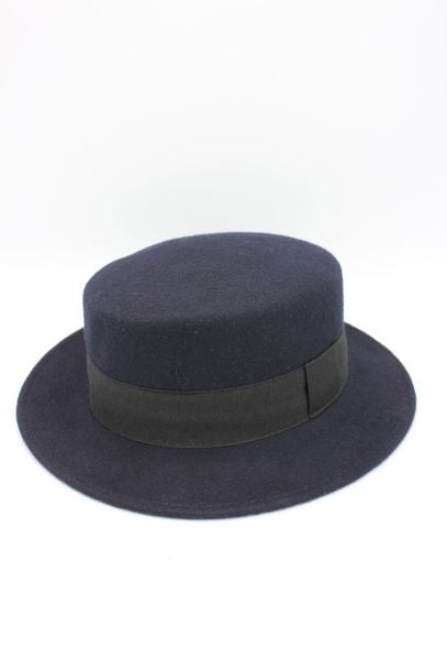 ITALIAN WOOL FELT HAT 30124-NAVY